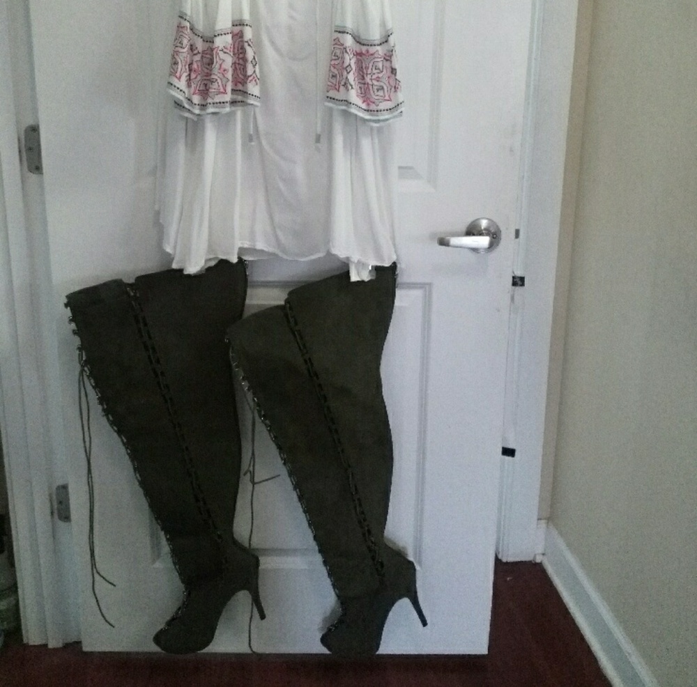 Thigh High boots wide calf